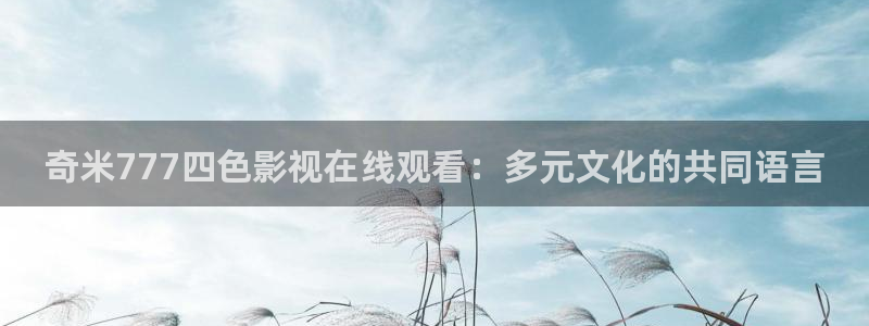 国产精品久久理论影院：奇米777四色影视在线观看：多元文化的共同语言